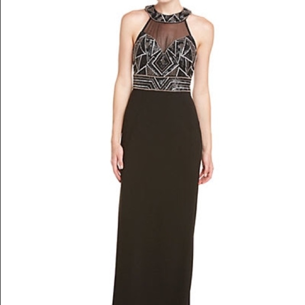 Sue Wong full-length beaded dress